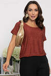 LT Collection Блуза 549223 Б14067-3М коричневый