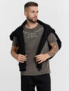 MARK FORMELLE Футболка 550049 111773 ACID WASH т.оливковый +печать