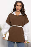 LT Collection Жилет 552010 Б14089-34М коричневый