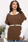 LT Collection Жилет 552010 Б14089-34М коричневый