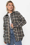LT Collection Рубашка 555469 Б14136-7М серо-бежевый