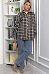 LT Collection Рубашка 555469 Б14136-7М серо-бежевый