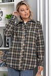 LT Collection Рубашка 555469 Б14136-7М серо-бежевый