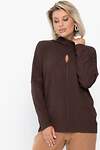 LT Collection Джемпер 555473 Б14241-1М коричневый