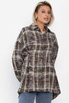 LT Collection Рубашка 555488 Б14194-5М коричневый