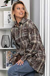 LT Collection Рубашка 555488 Б14194-5М коричневый