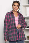 LT Collection Рубашка 557671 Б14273-4М розовый/серый