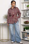 LT Collection Рубашка 558445 Б14274-4М бордовый