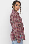 LT Collection Рубашка 558445 Б14274-4М бордовый