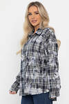 LT Collection Рубашка 558454 Б14306-18М серый