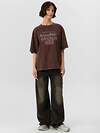 MARK FORMELLE Футболка 559230 112961-1 ACID WASH коричневый +печать