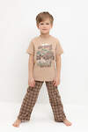 CROCKID Пижама 559514 К 1599 кунжут, праздничная клетка