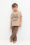 CROCKID Пижама 559514 К 1599 кунжут, праздничная клетка