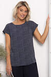 LT Collection Блуза 559966 Б14302-8М темно-синий