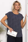 LT Collection Блуза 559966 Б14302-8М темно-синий