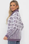 LT Collection Свитер 561104 Б14401-20М фиолетовый