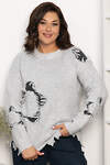 LT Collection Свитер 563383 Б14562-13М серый