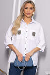 LT Collection Рубашка 563390 Б14483-10М белый