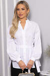 LT Collection Блуза 563394 Б14461-16М белый