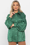 LT Collection Рубашка 563491 Б14504-7М зеленый