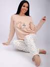 Malina Пижама 563709 3169 кофейный/белый