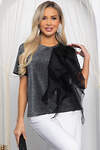 LT Collection Блуза 566291 Б14617-5М серый