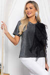 LT Collection Блуза 566291 Б14617-5М серый