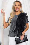 LT Collection Блуза 566291 Б14617-5М серый
