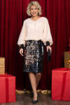 LT Collection Платье 566582 П14694-7М персиковый/черный
