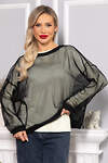 LT Collection Свитшот 566754 Б14711-5М черно-лимонный