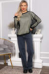 LT Collection Свитшот 566754 Б14711-5М черно-лимонный
