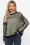 LT Collection Свитшот 566754 Б14711-5М черно-лимонный