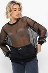 LT Collection Свитшот 566754 Б14711-5М черно-лимонный