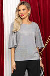 LT Collection Блуза 566764 Б14699-7М серый