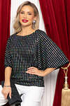 LT Collection Блуза 566766 Б14697-7М черный