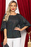 LT Collection Блуза 566766 Б14697-7М черный