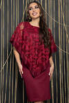 LT Collection Платье 567136 П14586-7М бордовый