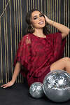 LT Collection Платье 567136 П14586-7М бордовый
