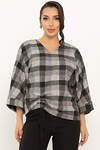 LT Collection Блуза 567140 Б14686-12М серый
