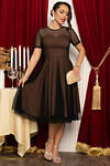 LT Collection Платье 567143 П14721-6М черный/коричневый