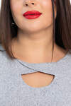 LT Collection Блуза 567398 Б14631-50М серый