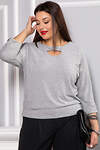 LT Collection Блуза 567398 Б14631-50М серый