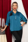 LT Collection Блуза 567400 Б14676-18М бирюзовый