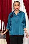 LT Collection Блуза 567400 Б14676-18М бирюзовый