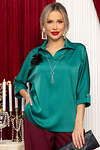 LT Collection Блуза 567775 Б14675-18М зеленый