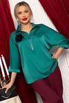 LT Collection Блуза 567775 Б14675-18М зеленый