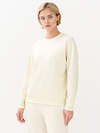 Omsa Свитшот 568028 OmD 1912С Свитшот жен. свобод/кроя, CO+EL Avorio (Молочный)