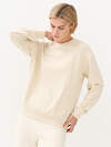 Omsa Свитшот 568028 OmD 1912С Свитшот жен. свобод/кроя, CO+EL Avorio (Молочный)