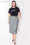 VILATTE Юбка 568104 D26.367 серый-черный
