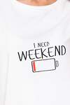 VILATTE Футболка 568156 D49.647 белый_I need weekend